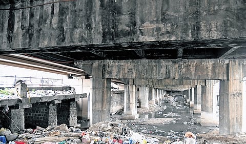 The Begumpet Road Over Bridge (RoB) is in a dilapidated condition 
due to lack of maintenance