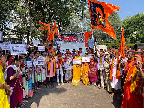 The “Hindu Sangharsh Samiti”, allegedly involved in the recent vandalism at the Bangladesh Assistant High Commission in Agartala, is a banner rather than an organisation.