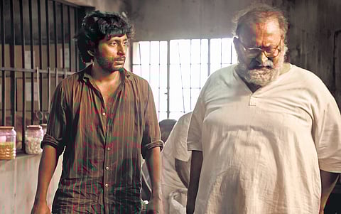 A still from the movie Sorgavaasal