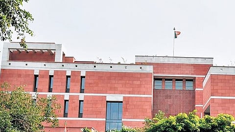 The BJP party headquarters in Delhi.
