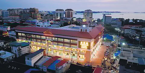 A view of the modern Ernakulam Market complex