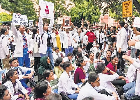 Doctors went on strike following rape-murder case in Kolkata | PTI FILE