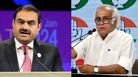 Adani group Chairman Gautam Adani, Congress leader Jairam Ramesh