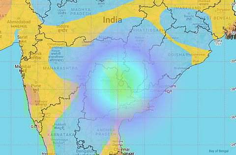This illustration shows the epicentre of an earthquake of 5.3 magnitude that happened in Mulugu on Wednesday, Dec. 4, 2024.