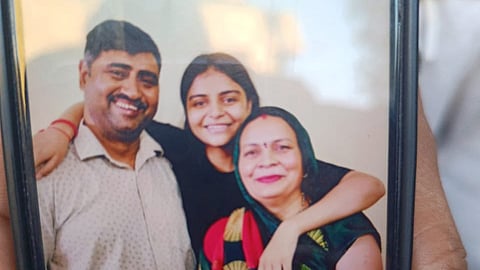 Rajesh (55), Komal (47), and their daughter Kavita (23).