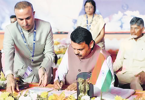 Devendra Fadnavis after taking oath as Maharashtra Chief Minister | X
