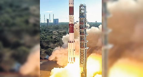 ISRO’s launch vehicle PSLV-C59 carrying ESA’s Proba-3 spacecraft lifts off in Sriharikota on Thursday
