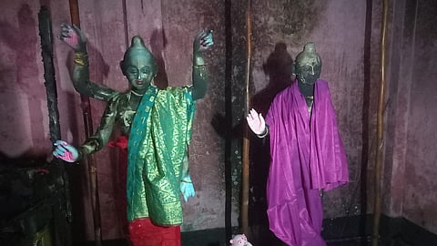 The attack occurred early this morning in Dhour village, Dhaka, with miscreants using petrol to start the fire.