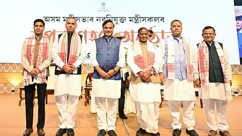 Chief Minister Himanta Biswa Sarma expanded his ministry on Saturday by appointing four BJP MLAs as ministers.