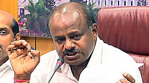 Minister Priyank Kharge must clear pending bills first, says HD Kumaraswamy 