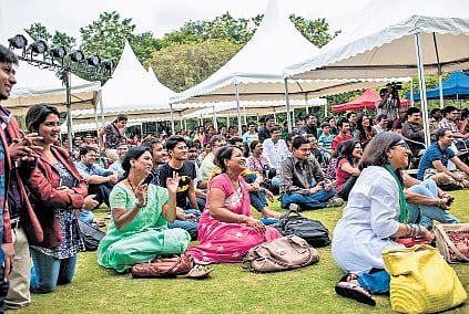 Book lovers at a previous edition of Bangalore Literature Festival