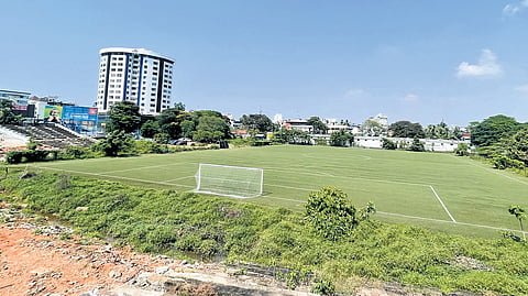 Ambedkar Stadium.