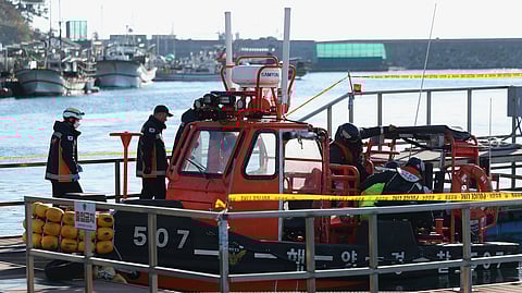 Fishing boat capsizes after colliding with sand barge in South Korea, killing seven