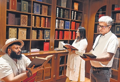Interiors of The Antiquarian Bookworm inside The Bookworm bookstore on Church Street