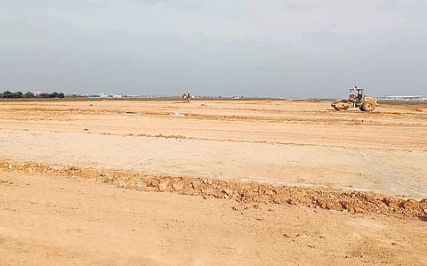 The installation of CAT-III will begin at the West end, where the ground has been levelled