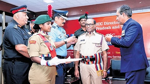 Prof Nagabhushan was awarded the rank in recognition of his efforts