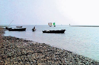 The proposed site of Subarnarekha port in Balasore district.