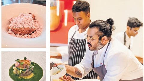 The event here showcased his genius at Raen - The Chef’s Studio at The Leela.