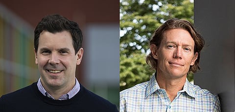 Pitt scientists Tim Hand (left) and Vaughn Cooper (right)