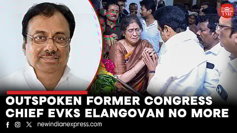Tributes pour in for former Tamil Nadu Congress chief EVKS Elangovan