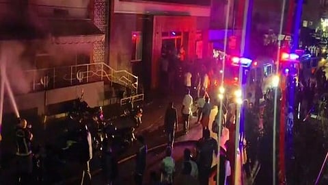 Rescue operations underway at the Ortho Hospital in Dindigul following a fire that broke out on Thursday, Dec. 12, 2024.