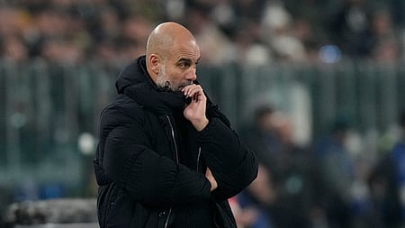 Manchester City's head coach Pep Guardiola.