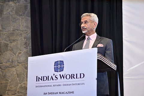 Jaishankar at the launch of 'India's World' magazine