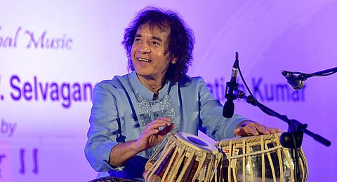 Ustad Zakir Hussain.