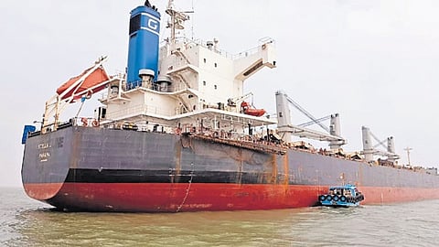 The ship is supposed to sail from Kakinada Deep Water Port to Cotonou Port, Benin in West Africa