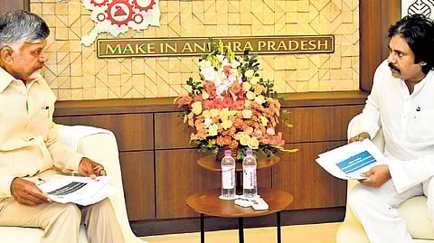 Andhra CM Chandrababu Naidu, DyCM Pawan Kalyan ‘discuss’ portfolio for Naga Babu
