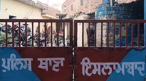 Explosion heard at Islamabad Police Station in Amritsar earlier today, Dec. 17, 2024.