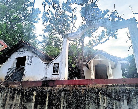 adjacent to the Neeraviyadi Pillaiyar temple at Old Chemmalai near Nayaru Lagoon in Mullaitivu district in Sri Lanka 