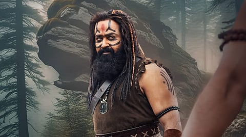 Character look post of Mohanlal’s Kannappa