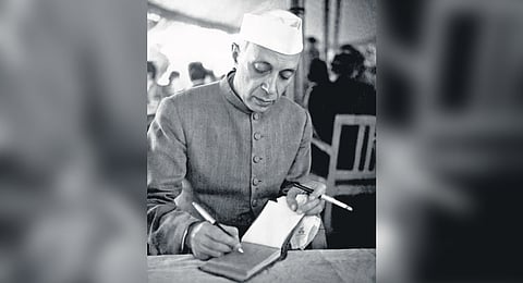 First Prime Minister of India Jawaharlal Nehru; Image used for representative purposes