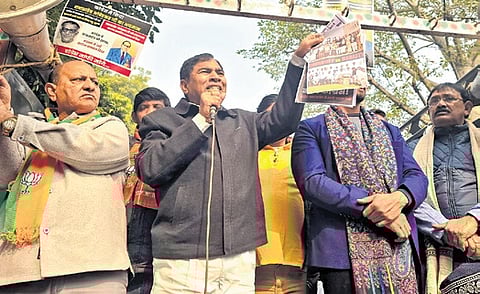 Congress must apologise for ‘disrespect’ to Babasaheb, says BJP 