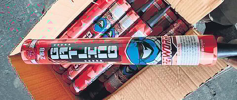 Sources said these crackers are marketed and even sold via social media 