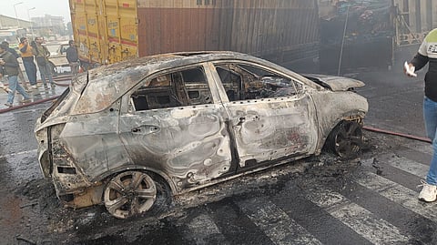 Jaipur truck collision: Seven dead, 37 injured in fire after vehicles collide