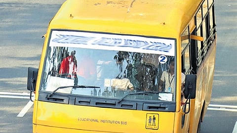 Fitness review done before postponing tests for school buses: Transport Commissioner Nagaraju Chakilam 