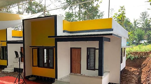 One of the houses readied for Wayanad survivors
