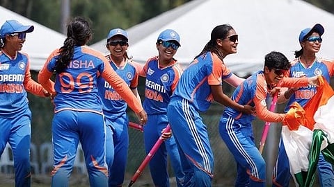 The women's U19 Indian team