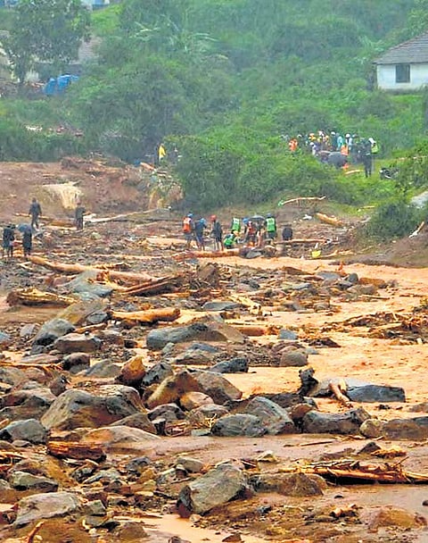 Mundakkai in Wayanad after the landslides