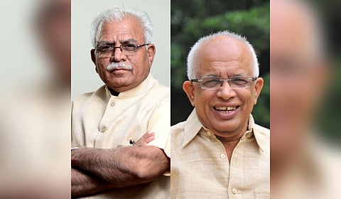 Union Power Minister Manohar Lal Khattar and Kerala State Power Minister K Krishnankutty 