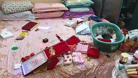 The jewellery boxes in the teachers house in Bhubaneswar