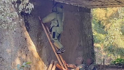 Security forces recover 3.6 kg of explosives in Manipur's Churachandpur.