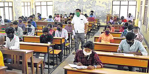 Students during examination at IIIT