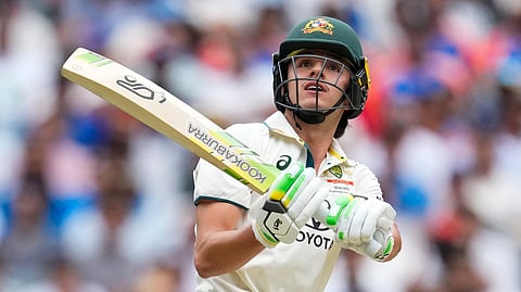Debutant Sam Konstas during his innings on the first day of the Boxing Day Test at the Melbourne Cricket Ground