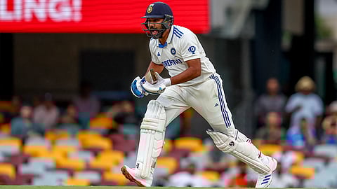 Rohit Sharma during the Test between India and Australia.