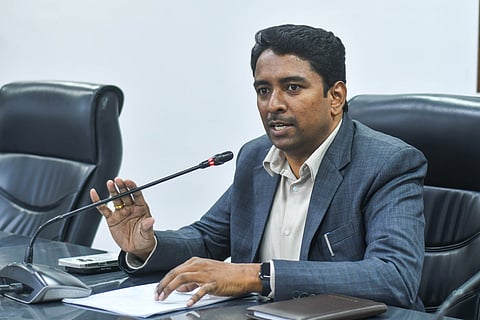 NTR district collector G Lakshmisha.