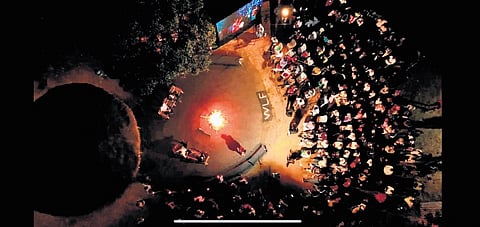  Bonfire reading at WLF