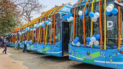  In July, the city added 320 new buses to its electric bus fleet.